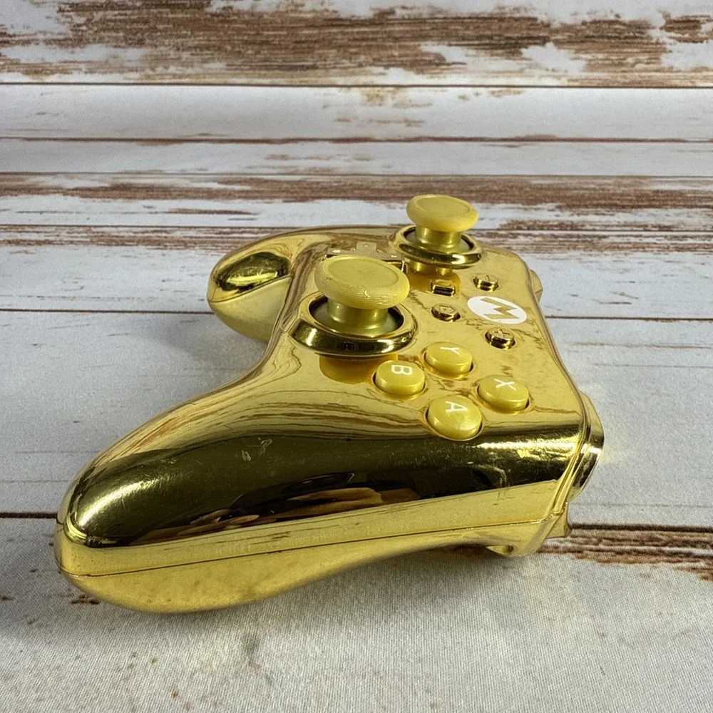 PowerA Super Mario Gold Chrome Controller – Nintendo Switch, No Cable, OEM, Used